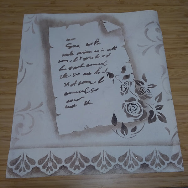 S105 CALLIGRAFICO E ROSE