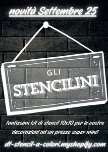 NOVITA' DI SETTEMBRE: GLI STENCILINI