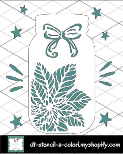 S320 XMAS JAR STENCIL DOPPIA BATTUTA