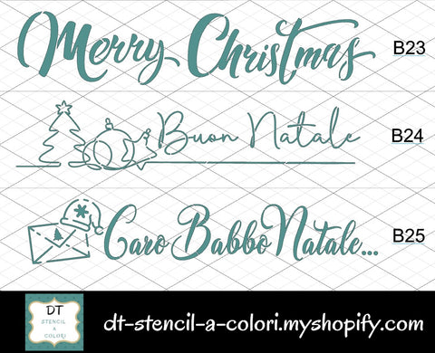 BANDE 10X50 SCRITTE NATALE