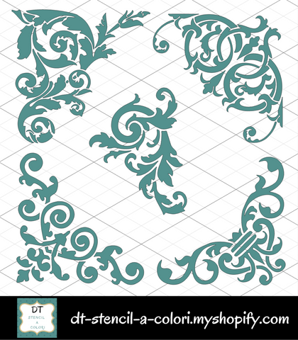 S400 SET ANGOLARI GRANDI PER TARGHE