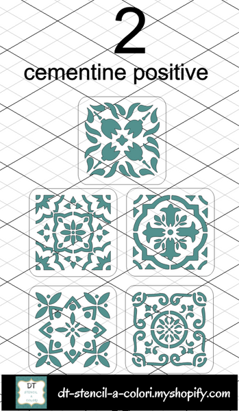 STENCILINI 10X10 KIT CEMENTINE SINGOLE