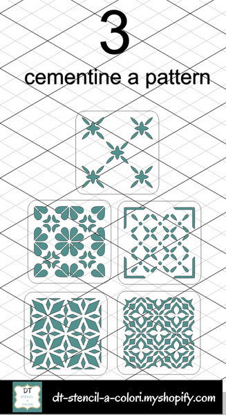 STENCILINI 10X10 KIT CEMENTINE SINGOLE