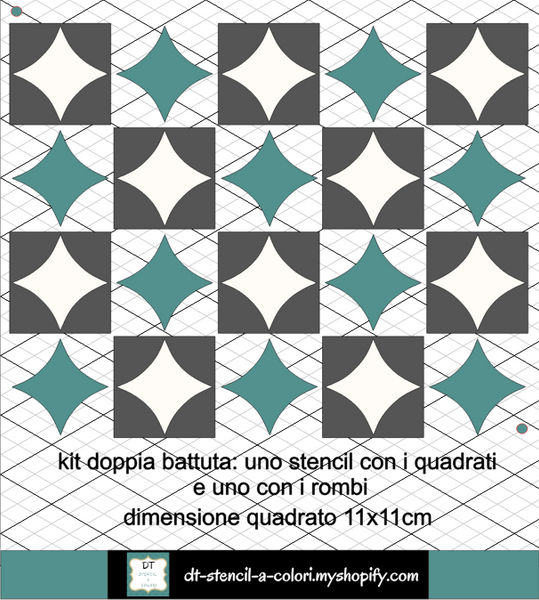 S439 TEXTURE QUADRATI E ROMBI ALTERNATI