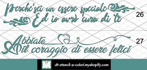 BANDE 10X50 COZY WORDS ITALIAN