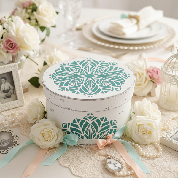 Cappelliera shabby chic per matrimonio