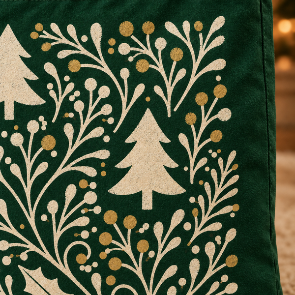 Effetto dipinto a stencil sulla shopper verde