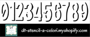 L3 LONGHETTE 8X30 NUMERI SHADOW FONT