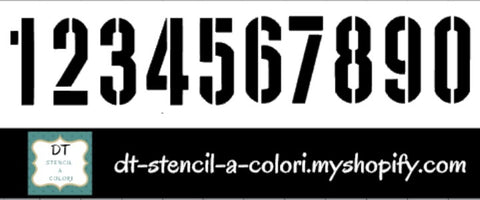 L5 LONGHETTE 8X30 NUMERI INDUSTRIAL FONT