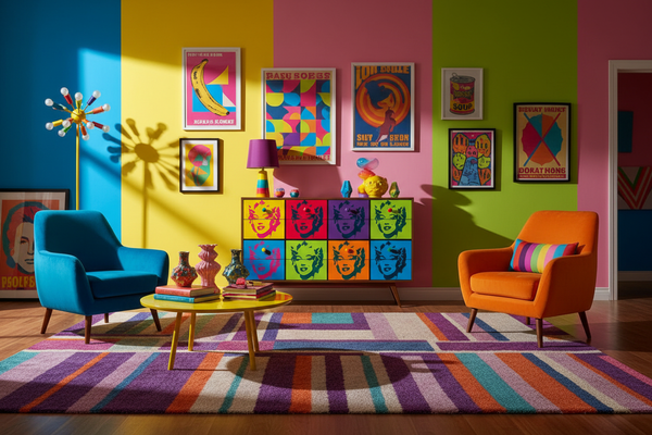 Mobile Pop Art in Ambiente Coloratissimo