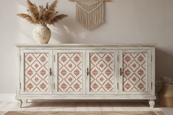 Mobiletto Stencil Terracotta Tenue