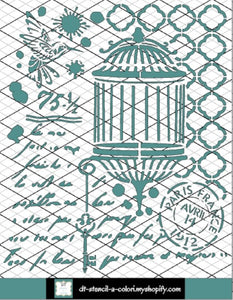 S182 SHABBY CAGE 50X60