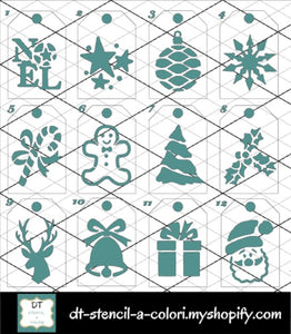 STENCIL TAG NATALE
